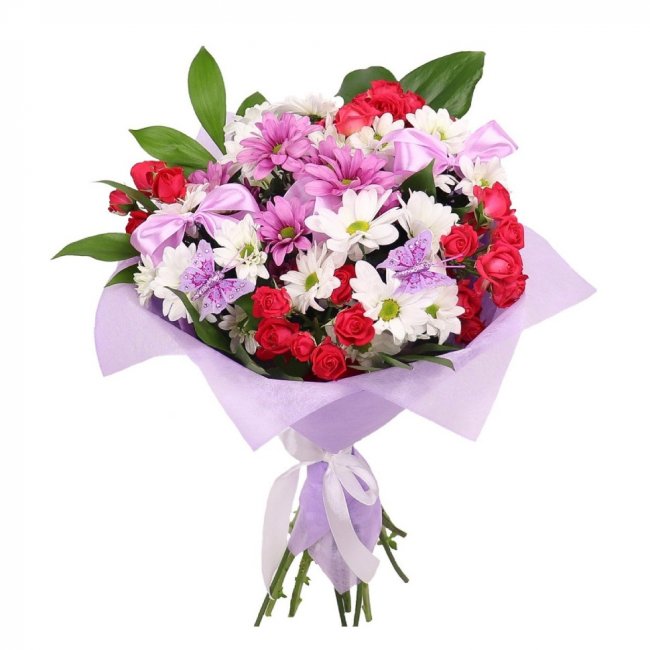 Букет цветов "Утро в саду" Букет цветов "Утро в саду"